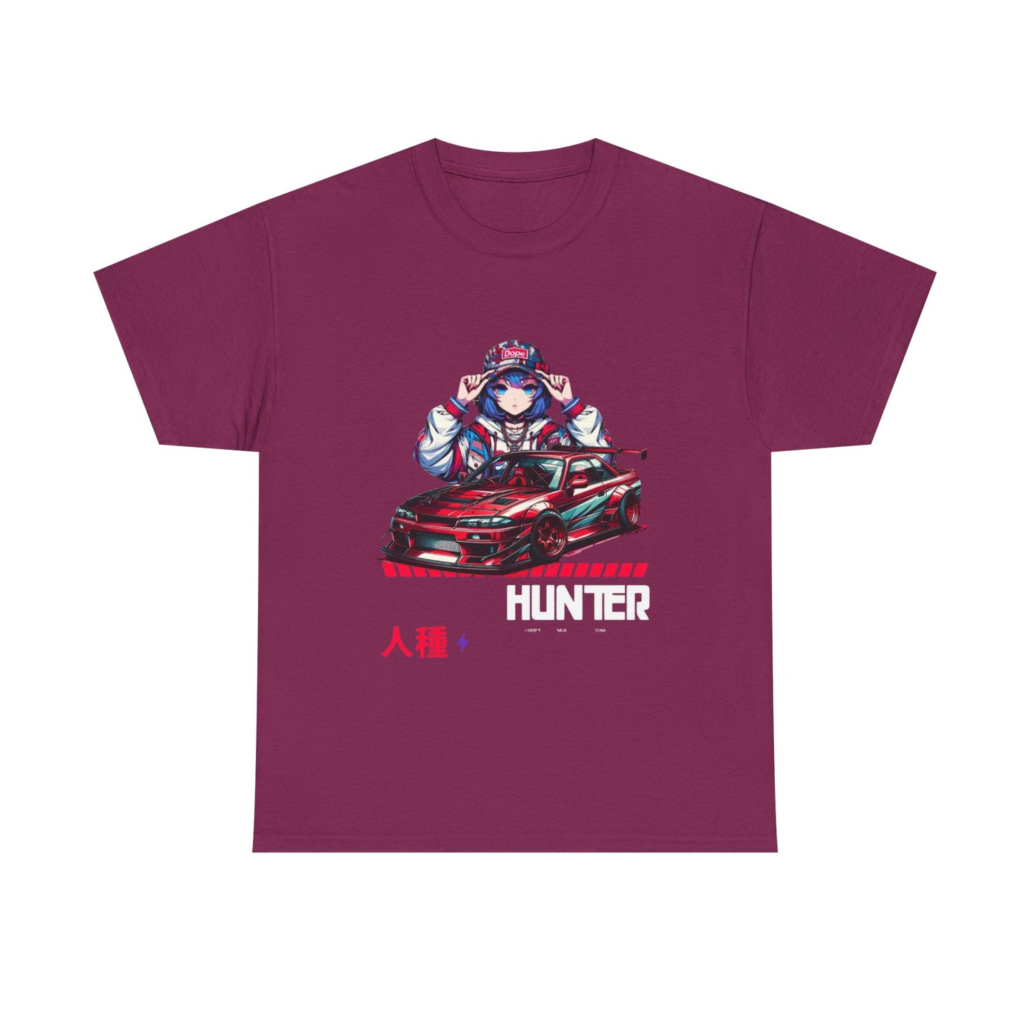 Anime-Inspired Unisex Cotton Tee, Vintage Style, Car Enthusiast Shirt, Gamer Fashion, Casual Wear for All, Gift for Anime Lovers