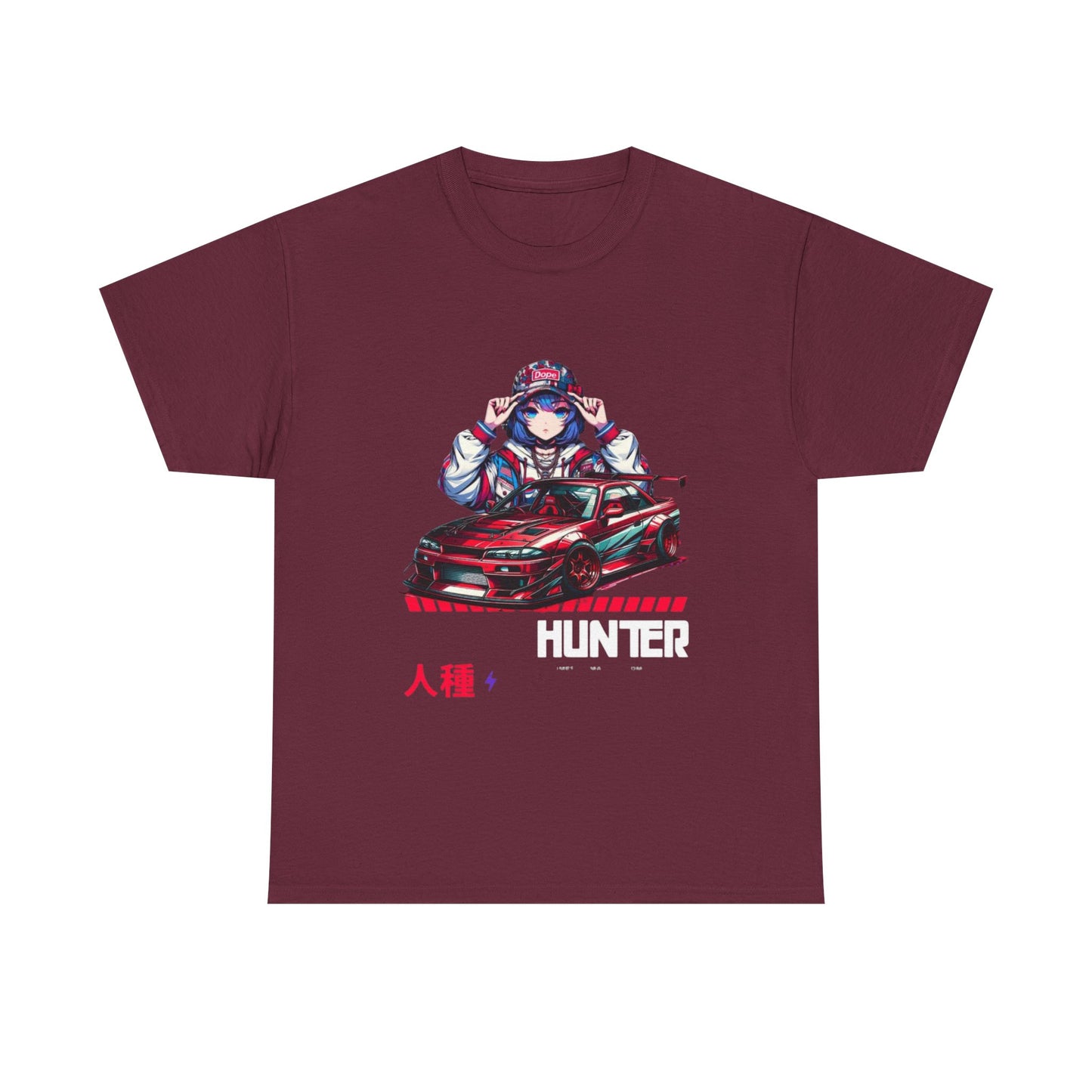 Anime-Inspired Unisex Cotton Tee, Vintage Style, Car Enthusiast Shirt, Gamer Fashion, Casual Wear for All, Gift for Anime Lovers