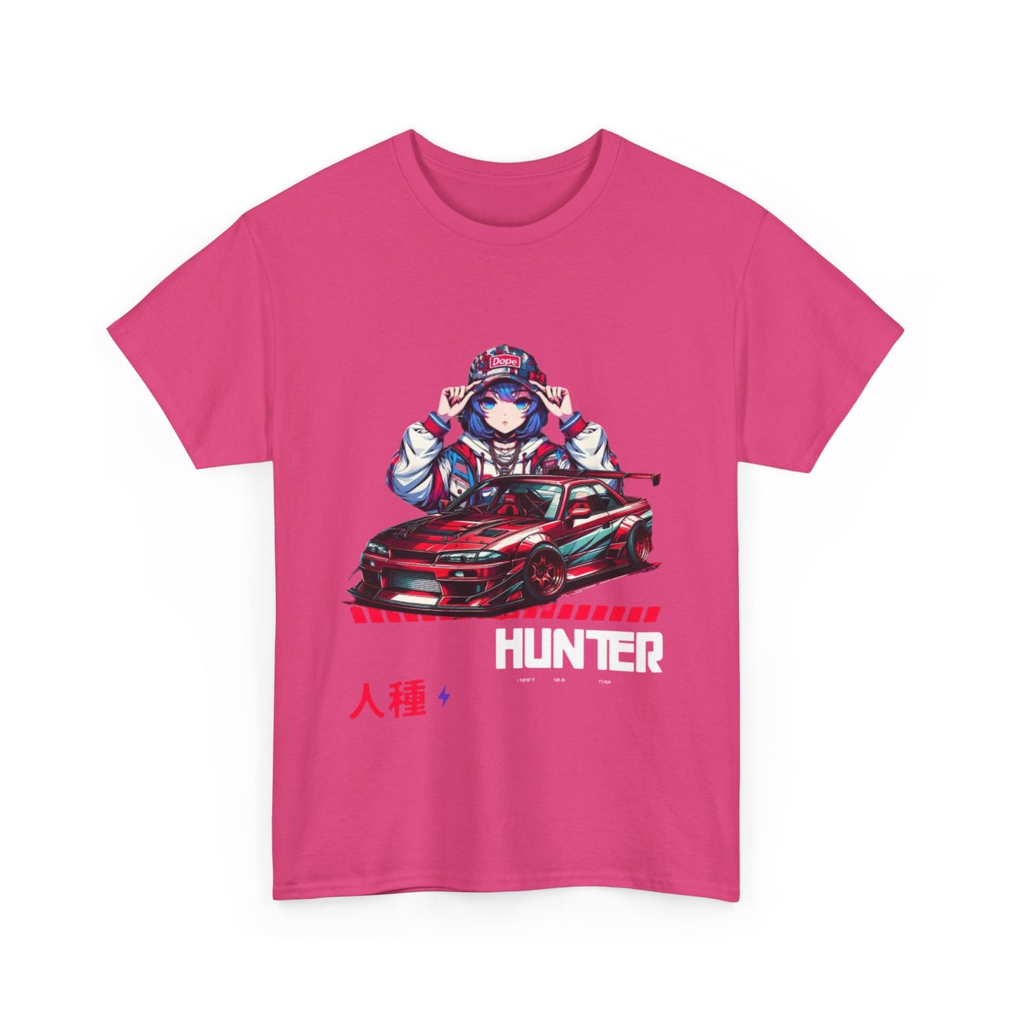 Anime-Inspired Unisex Cotton Tee, Vintage Style, Car Enthusiast Shirt, Gamer Fashion, Casual Wear for All, Gift for Anime Lovers