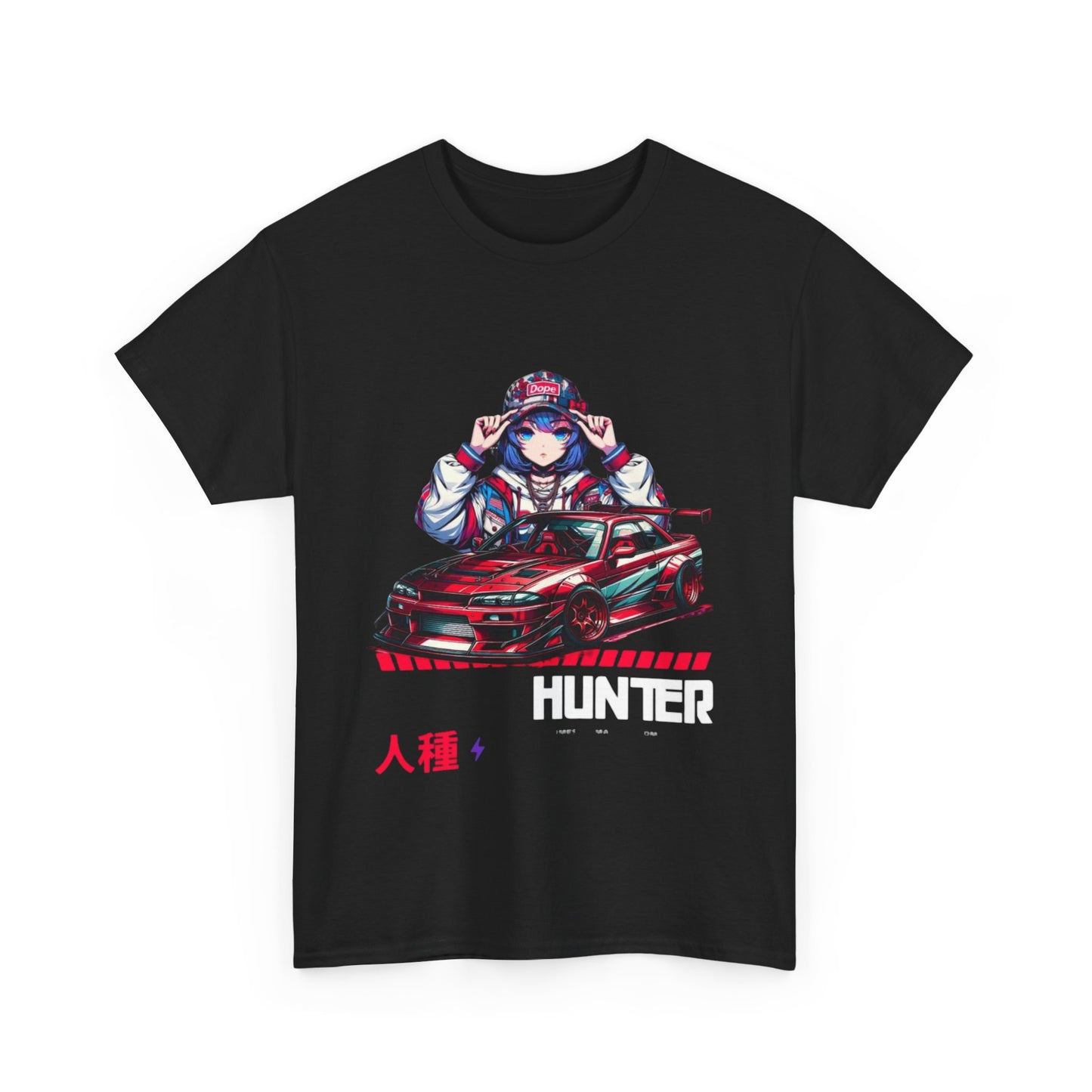 Anime-Inspired Unisex Cotton Tee, Vintage Style, Car Enthusiast Shirt, Gamer Fashion, Casual Wear for All, Gift for Anime Lovers
