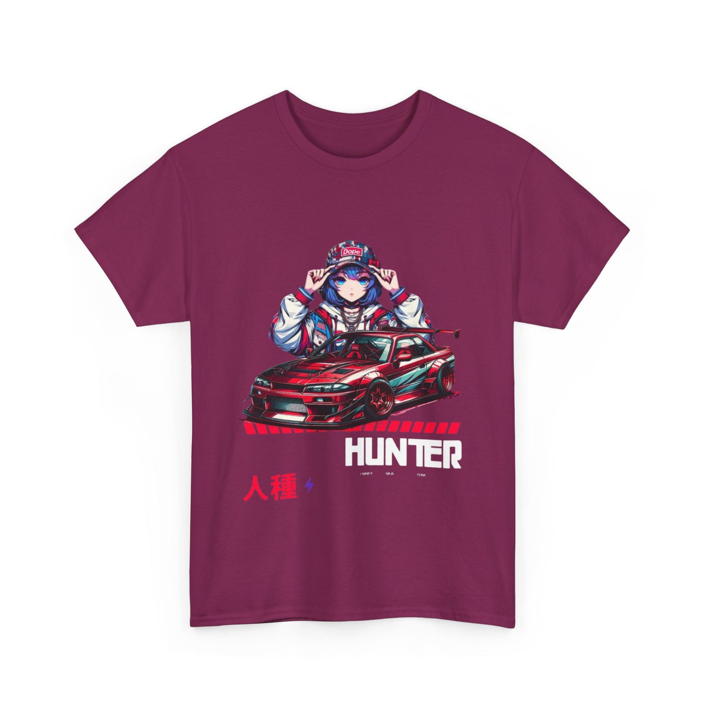 Anime-Inspired Unisex Cotton Tee, Vintage Style, Car Enthusiast Shirt, Gamer Fashion, Casual Wear for All, Gift for Anime Lovers