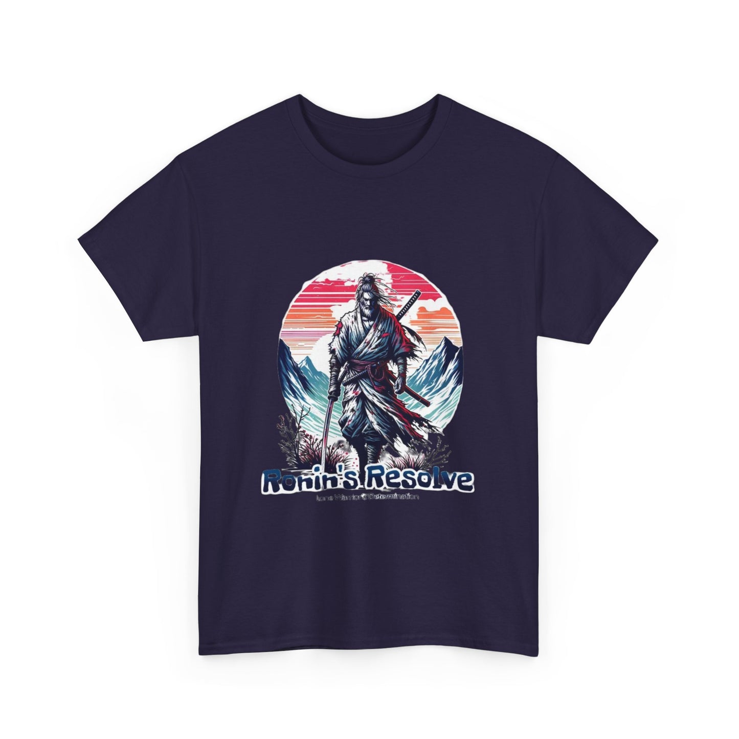 Adventure-Ready Unisex Heavy Cotton Tee | Ronin's Resolve Graphic Shirt, Men's & Women's Casual Wear, Gift for Wanderers, Outdoor [...]