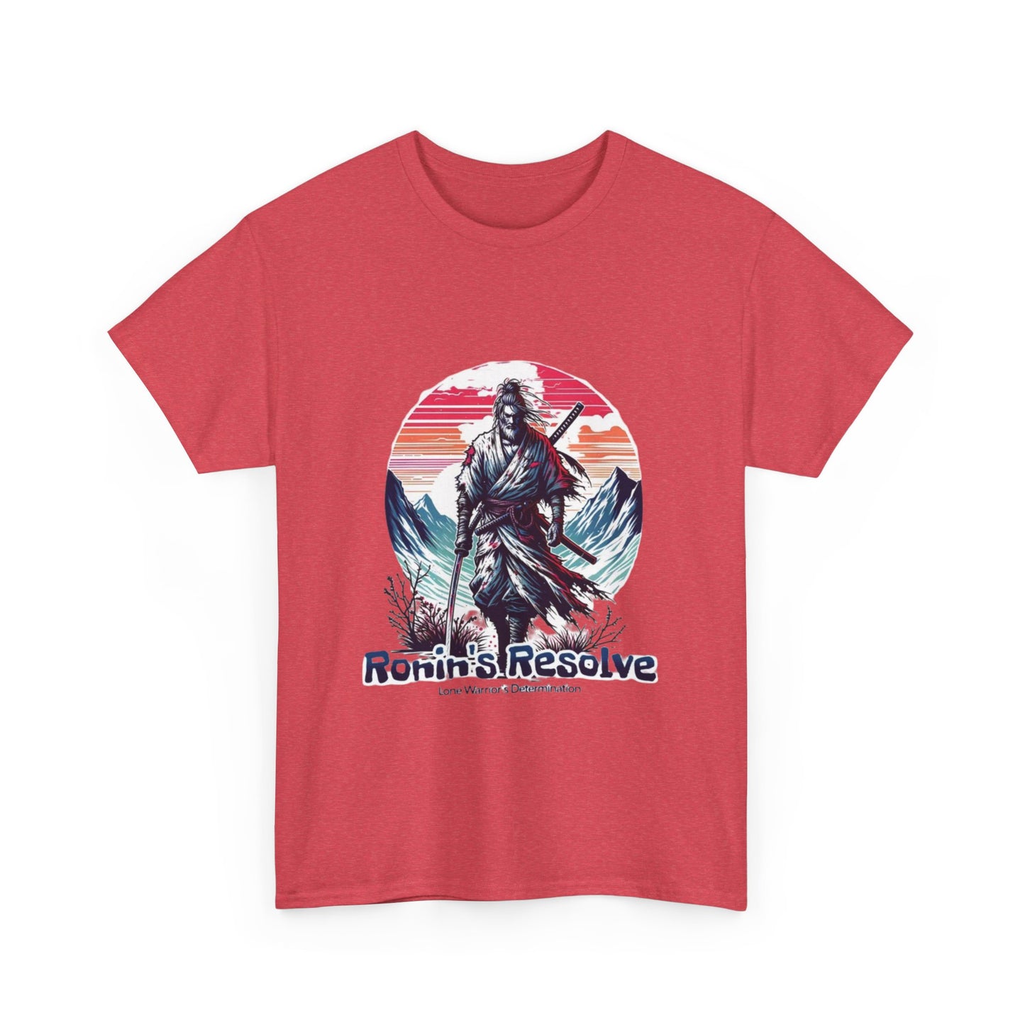 Adventure-Ready Unisex Heavy Cotton Tee | Ronin's Resolve Graphic Shirt, Men's & Women's Casual Wear, Gift for Wanderers, Outdoor [...]