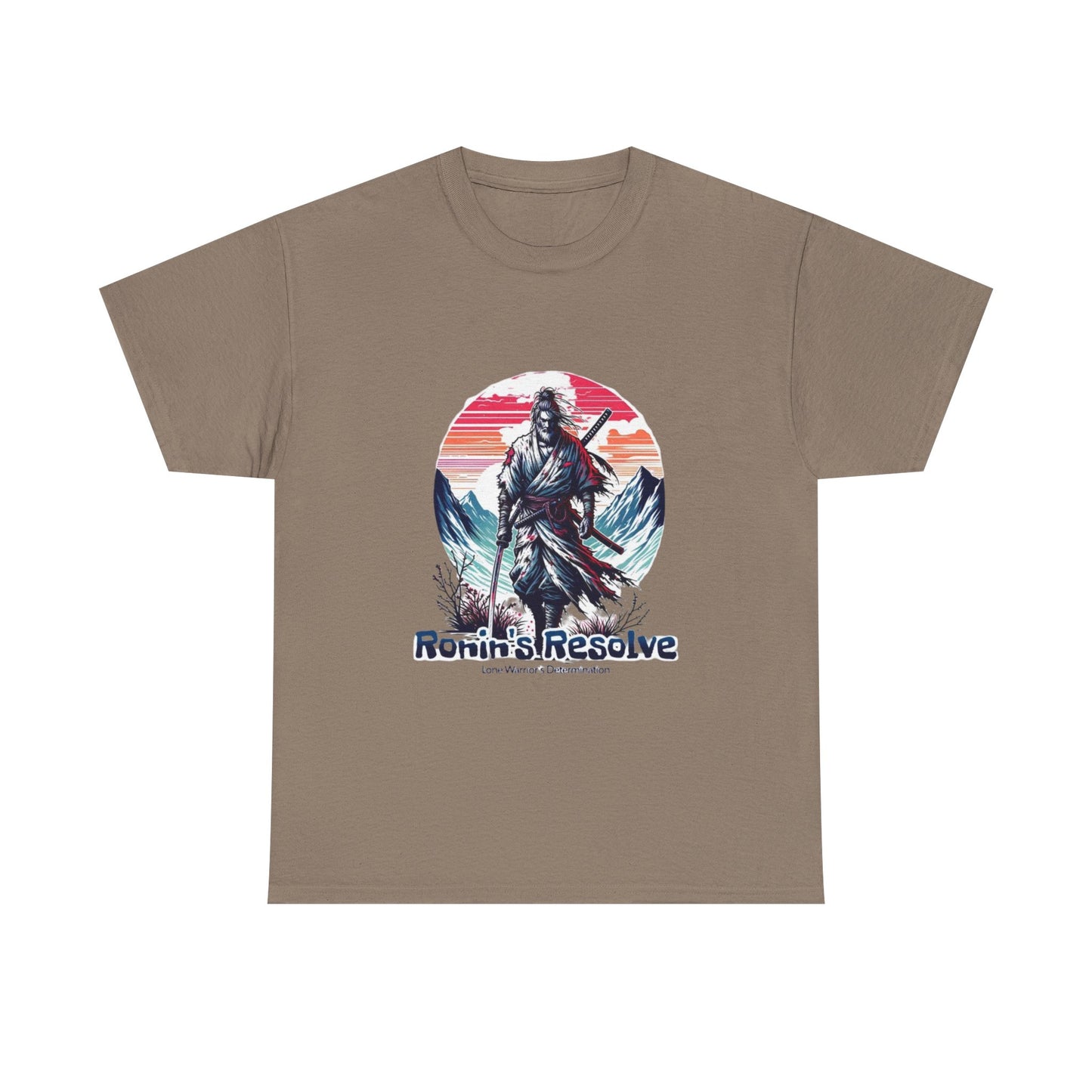 Adventure-Ready Unisex Heavy Cotton Tee | Ronin's Resolve Graphic Shirt, Men's & Women's Casual Wear, Gift for Wanderers, Outdoor [...]