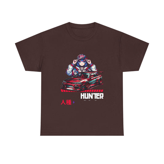Anime-Inspired Unisex Cotton Tee, Vintage Style, Car Enthusiast Shirt, Gamer Fashion, Casual Wear for All, Gift for Anime Lovers