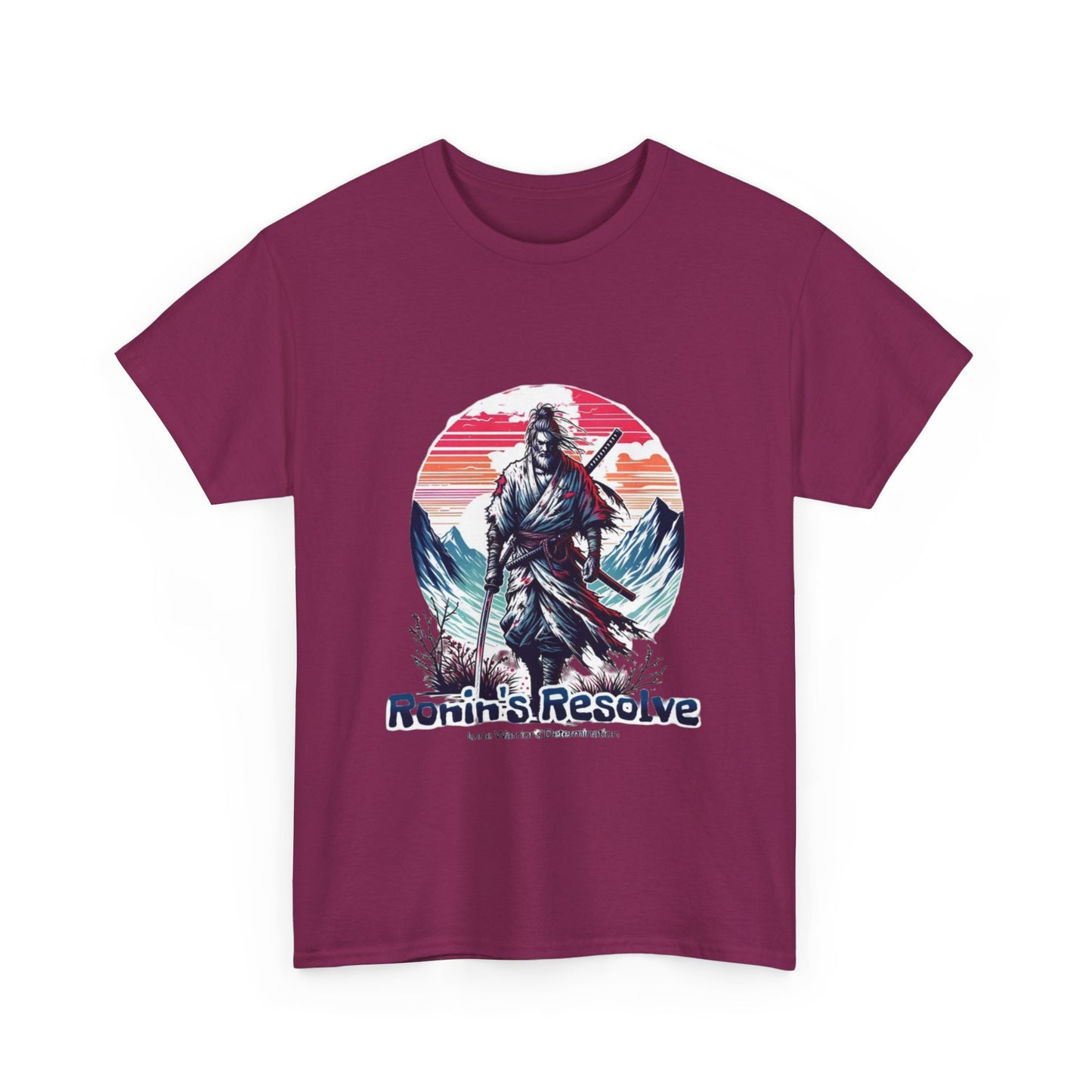 Adventure-Ready Unisex Heavy Cotton Tee | Ronin's Resolve Graphic Shirt, Men's & Women's Casual Wear, Gift for Wanderers, Outdoor [...]