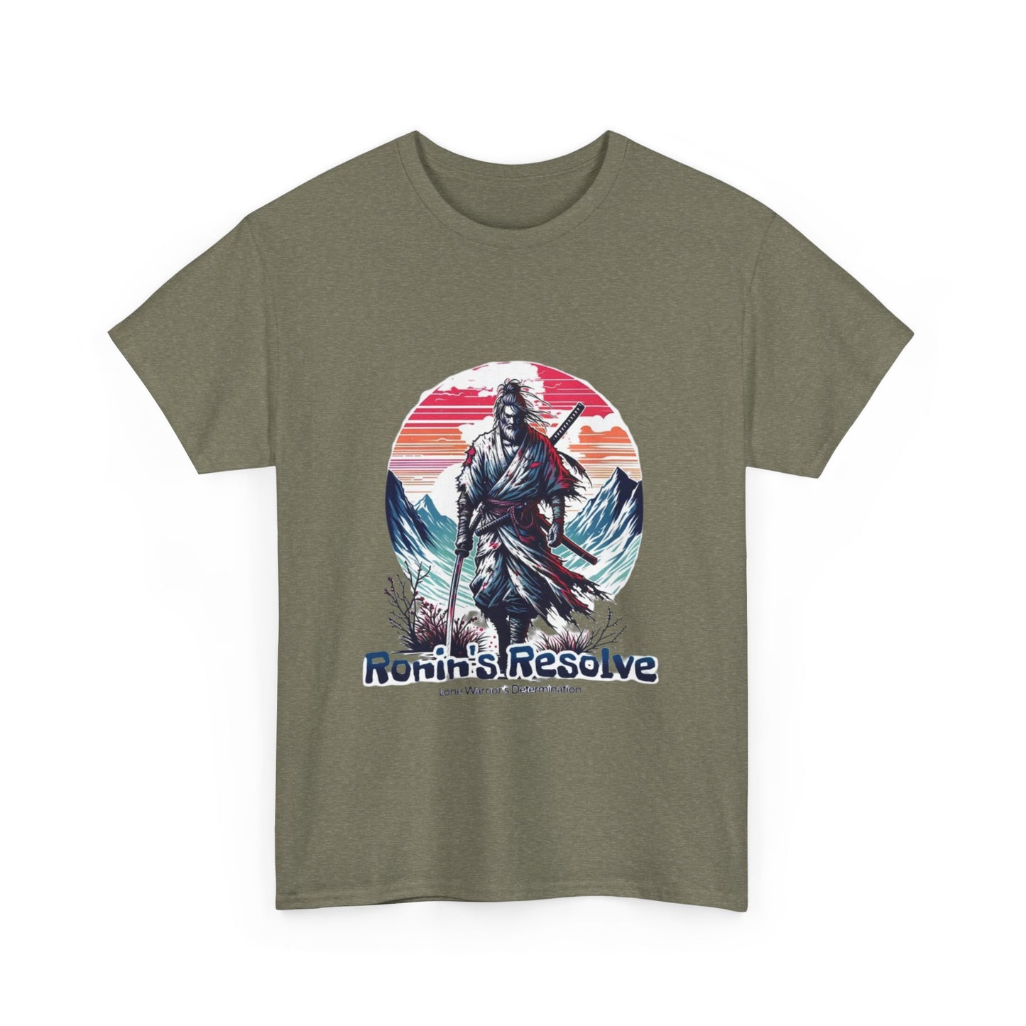 Adventure-Ready Unisex Heavy Cotton Tee | Ronin's Resolve Graphic Shirt, Men's & Women's Casual Wear, Gift for Wanderers, Outdoor [...]