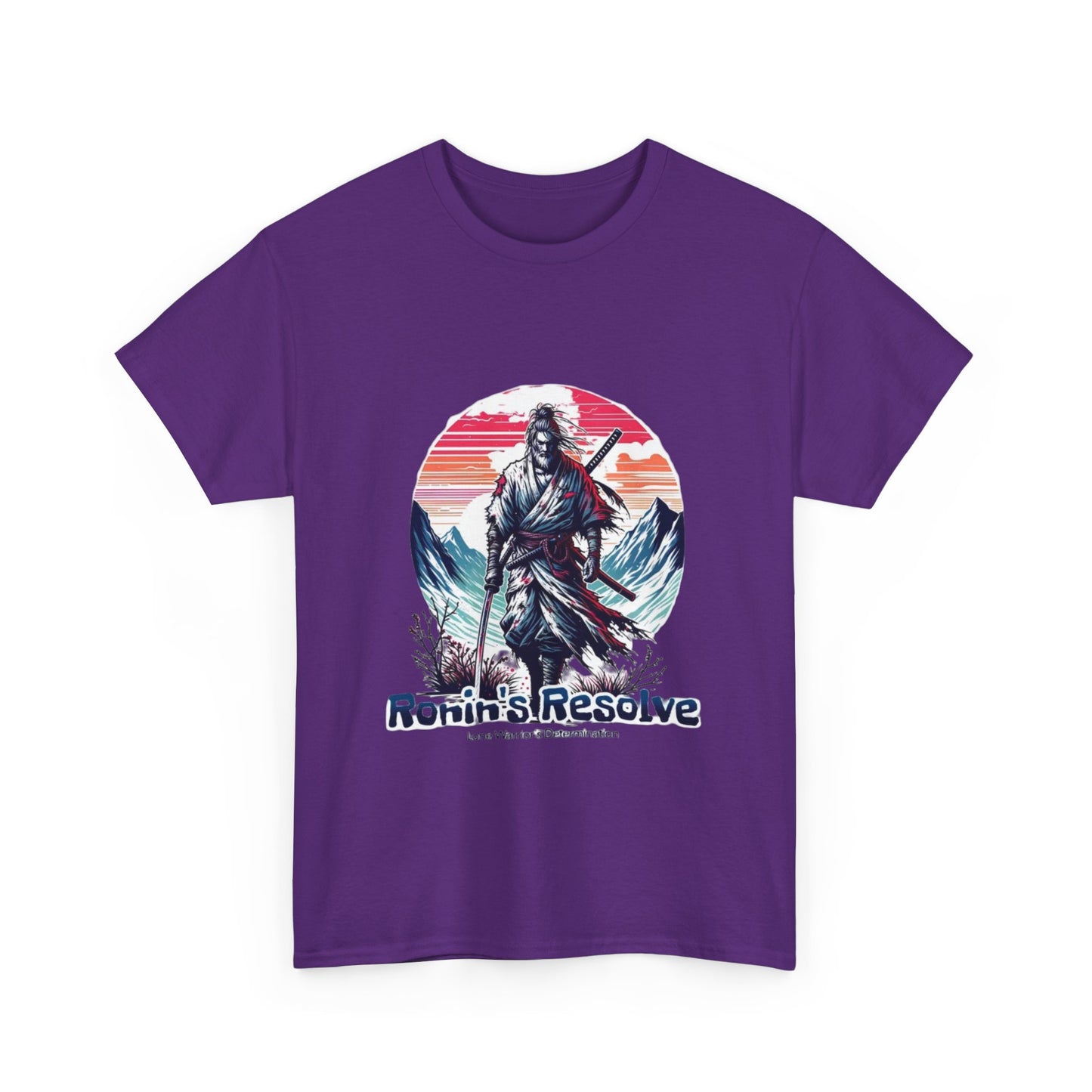 Adventure-Ready Unisex Heavy Cotton Tee | Ronin's Resolve Graphic Shirt, Men's & Women's Casual Wear, Gift for Wanderers, Outdoor [...]