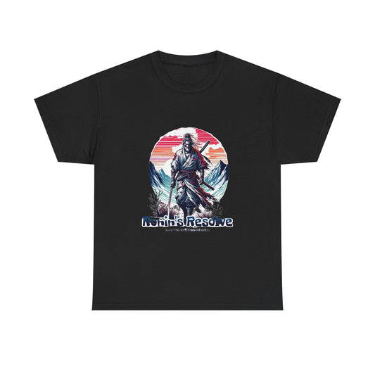 Adventure-Ready Unisex Heavy Cotton Tee | Ronin's Resolve Graphic Shirt, Men's & Women's Casual Wear, Gift for Wanderers, Outdoor [...]