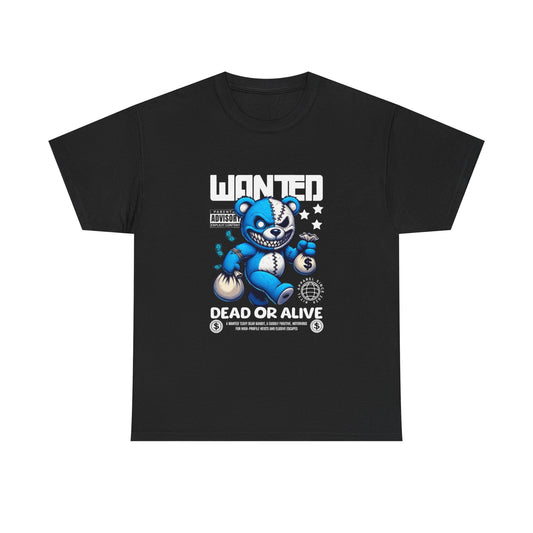 Bold Graphic Tee - Wanted Bear Dead or Alive, Unisex Cotton Shirt, Casual Wear, Gift for Him, Graphic Tee for Her, Trendy Streetwear