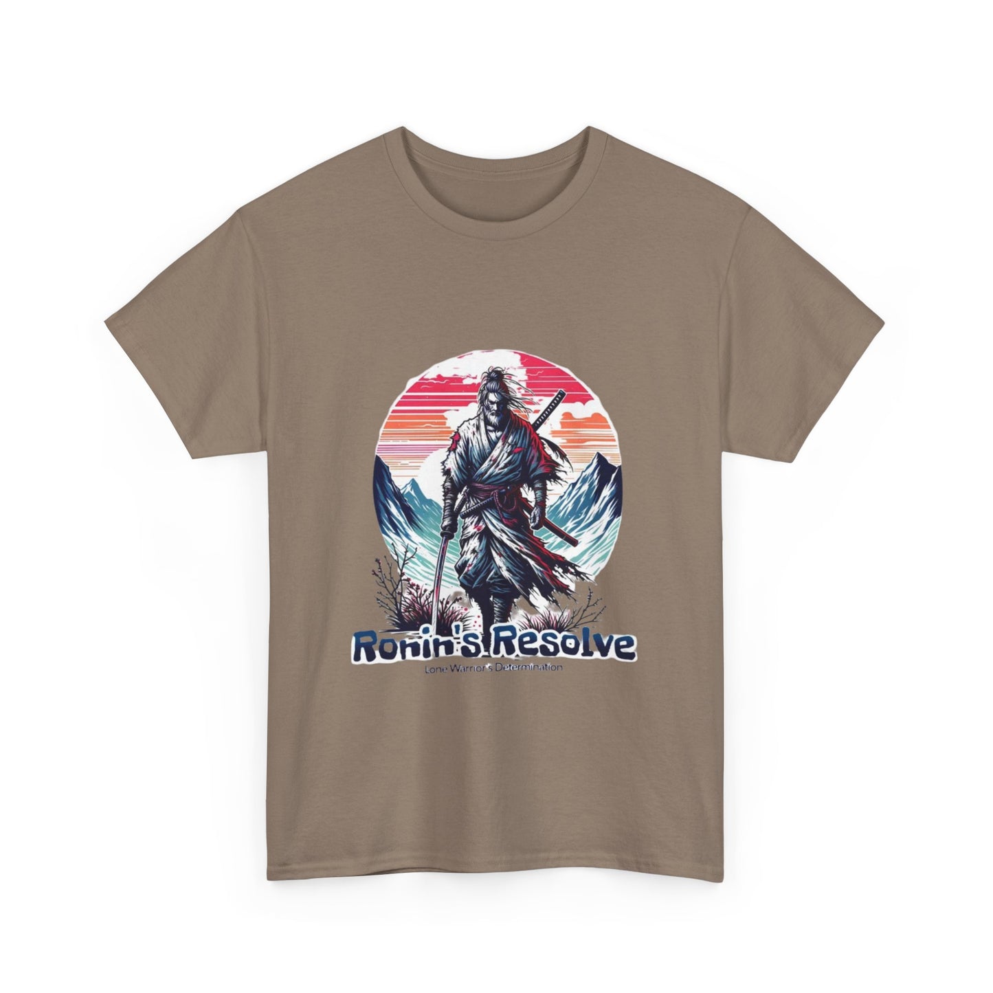 Adventure-Ready Unisex Heavy Cotton Tee | Ronin's Resolve Graphic Shirt, Men's & Women's Casual Wear, Gift for Wanderers, Outdoor [...]