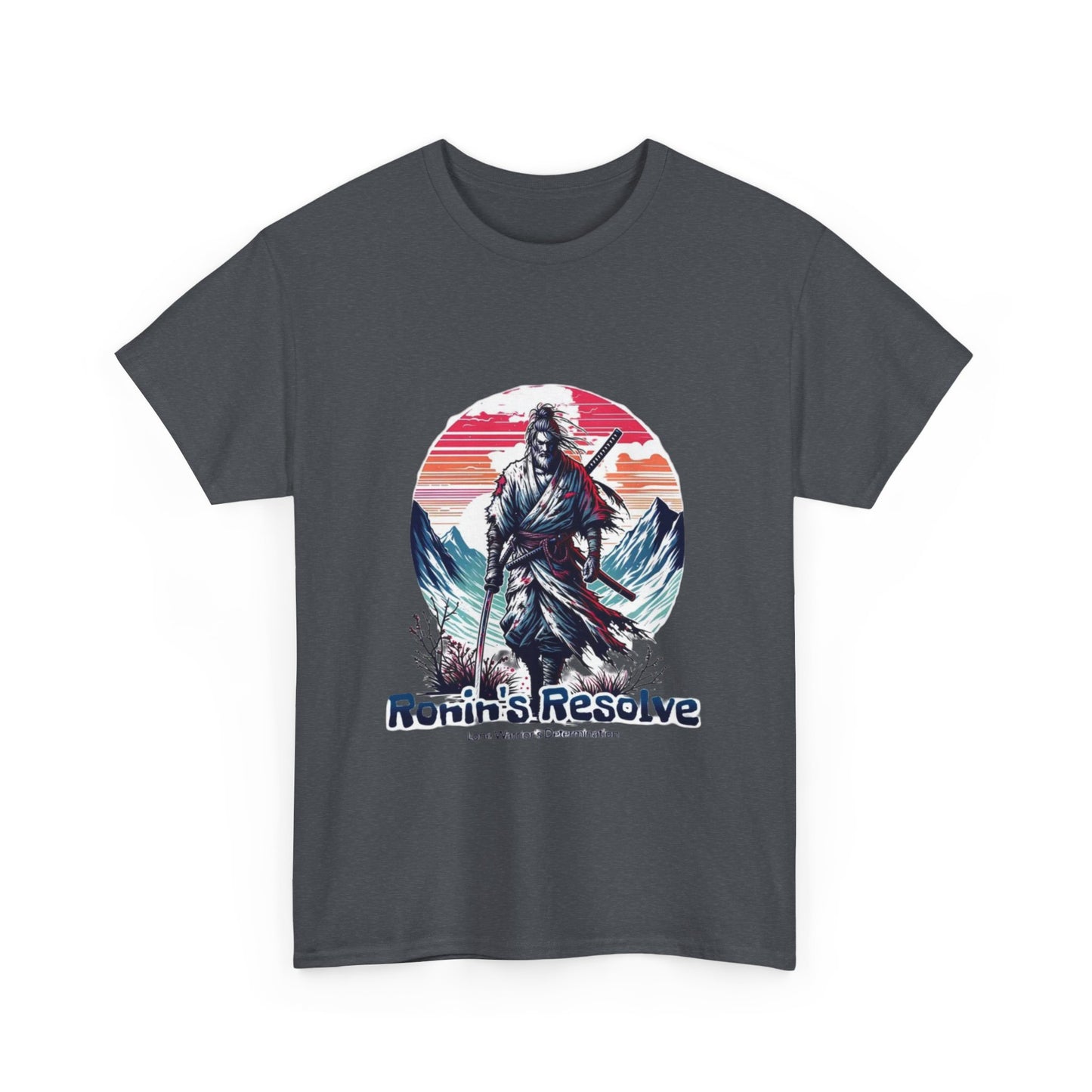 Adventure-Ready Unisex Heavy Cotton Tee | Ronin's Resolve Graphic Shirt, Men's & Women's Casual Wear, Gift for Wanderers, Outdoor [...]