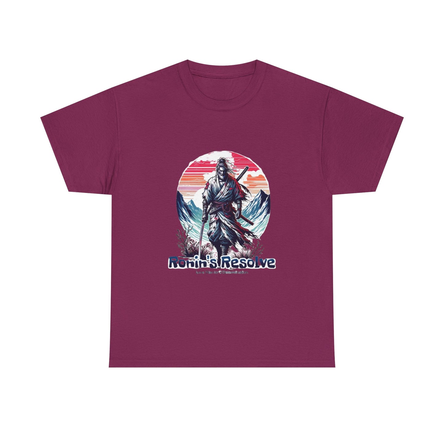 Adventure-Ready Unisex Heavy Cotton Tee | Ronin's Resolve Graphic Shirt, Men's & Women's Casual Wear, Gift for Wanderers, Outdoor [...]