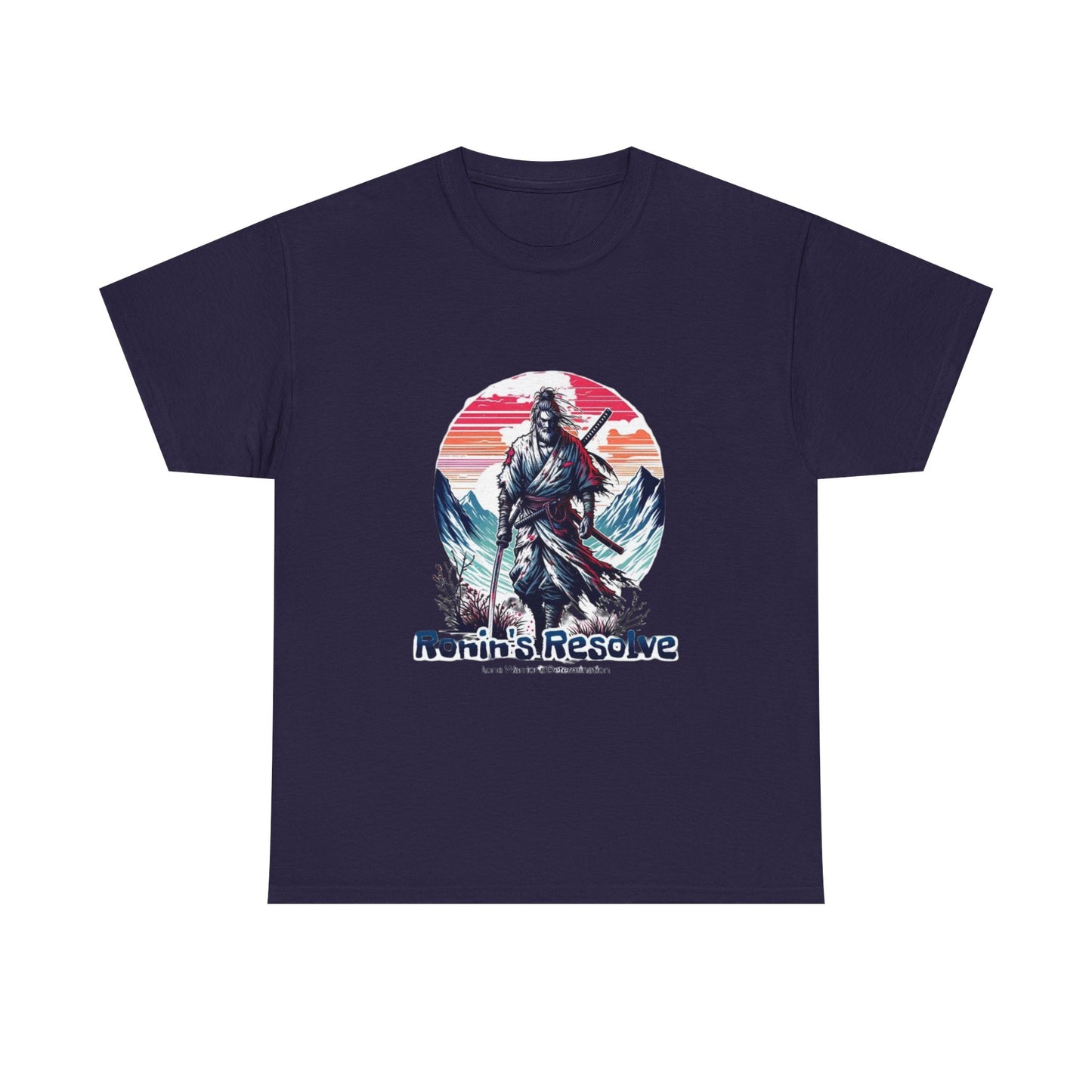 Adventure-Ready Unisex Heavy Cotton Tee | Ronin's Resolve Graphic Shirt, Men's & Women's Casual Wear, Gift for Wanderers, Outdoor [...]