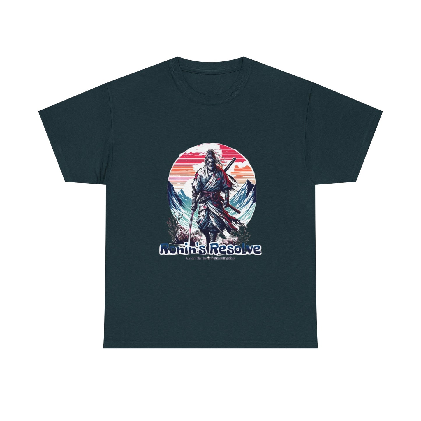 Adventure-Ready Unisex Heavy Cotton Tee | Ronin's Resolve Graphic Shirt, Men's & Women's Casual Wear, Gift for Wanderers, Outdoor [...]
