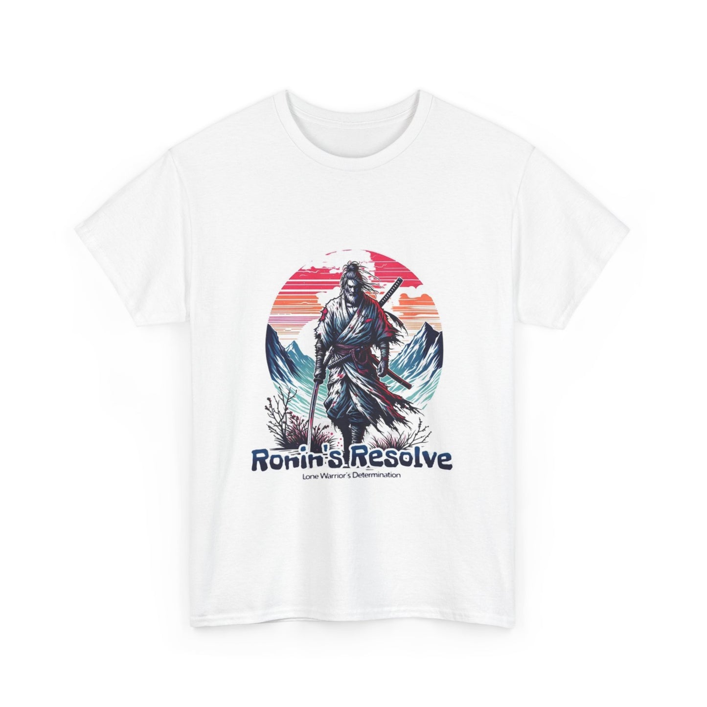 Adventure-Ready Unisex Heavy Cotton Tee | Ronin's Resolve Graphic Shirt, Men's & Women's Casual Wear, Gift for Wanderers, Outdoor [...]