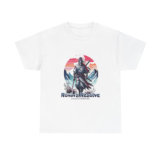 Adventure-Ready Unisex Heavy Cotton Tee | Ronin's Resolve Graphic Shirt, Men's & Women's Casual Wear, Gift for Wanderers, Outdoor [...]