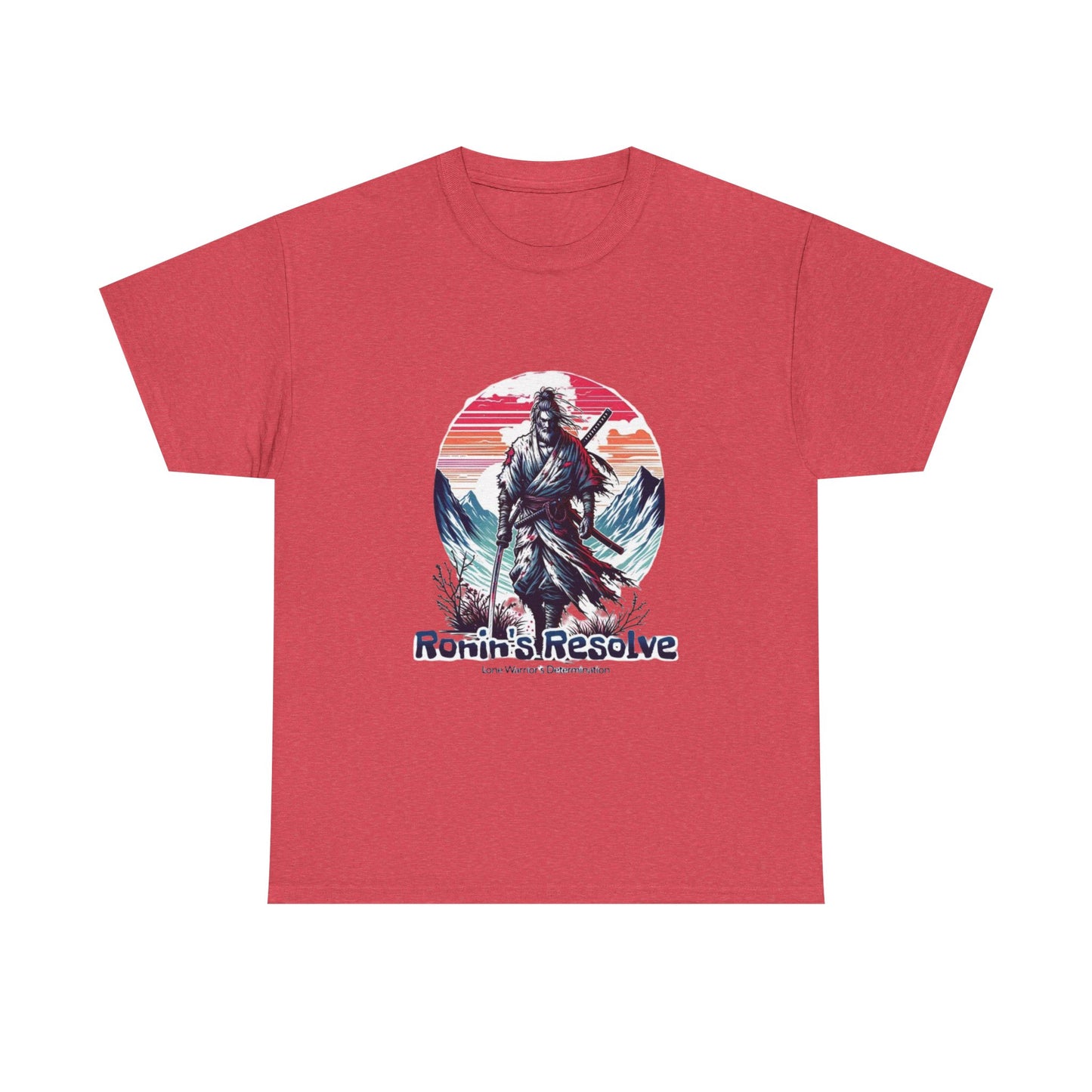 Adventure-Ready Unisex Heavy Cotton Tee | Ronin's Resolve Graphic Shirt, Men's & Women's Casual Wear, Gift for Wanderers, Outdoor [...]