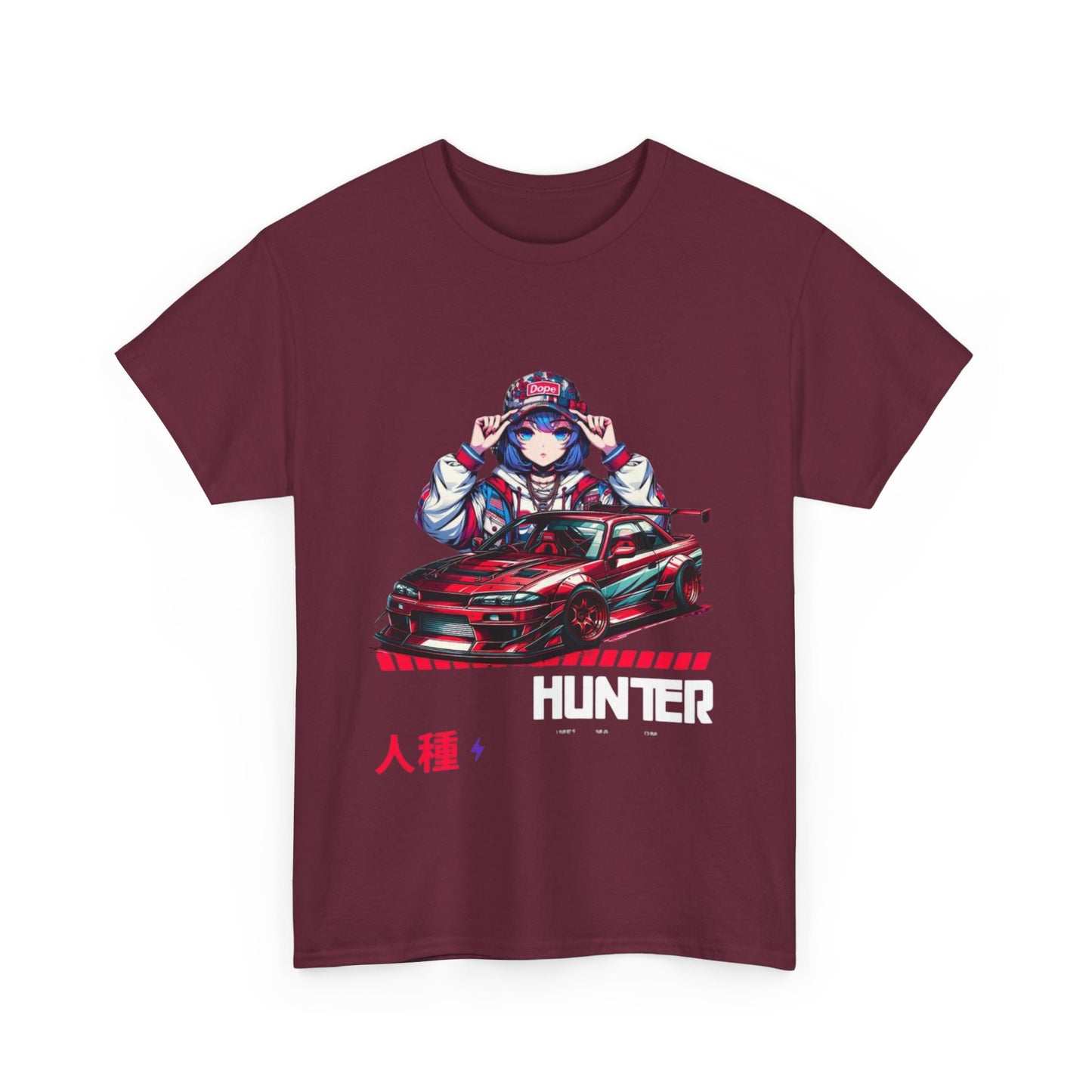 Anime-Inspired Unisex Cotton Tee, Vintage Style, Car Enthusiast Shirt, Gamer Fashion, Casual Wear for All, Gift for Anime Lovers